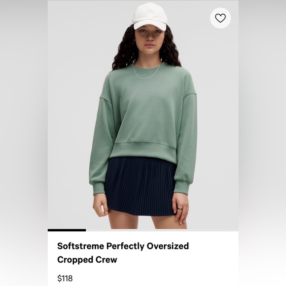 lululemon athletica Tops - Lululemon Softstreme oversized cropped crew